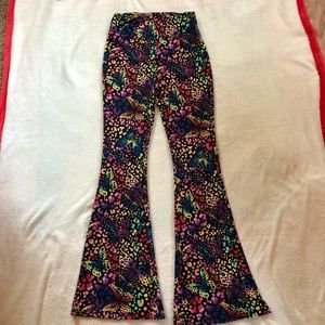 high waisted flair yoga pants
